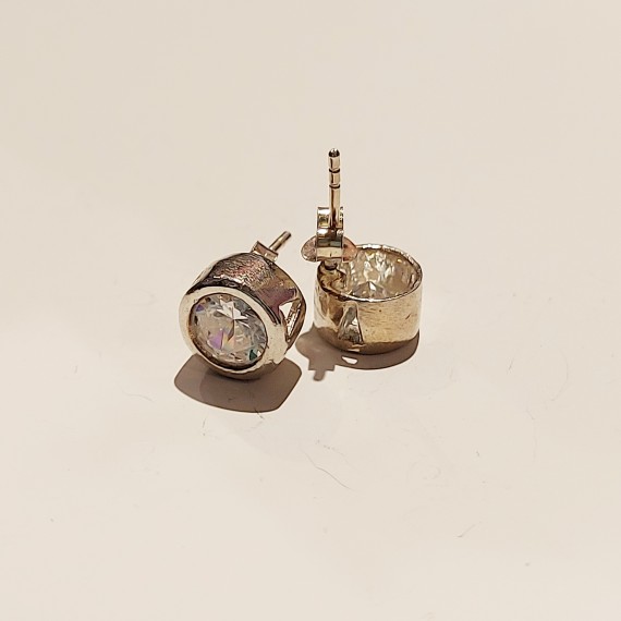 Sølv. Ørestikks m/ cubic zirconia.925s