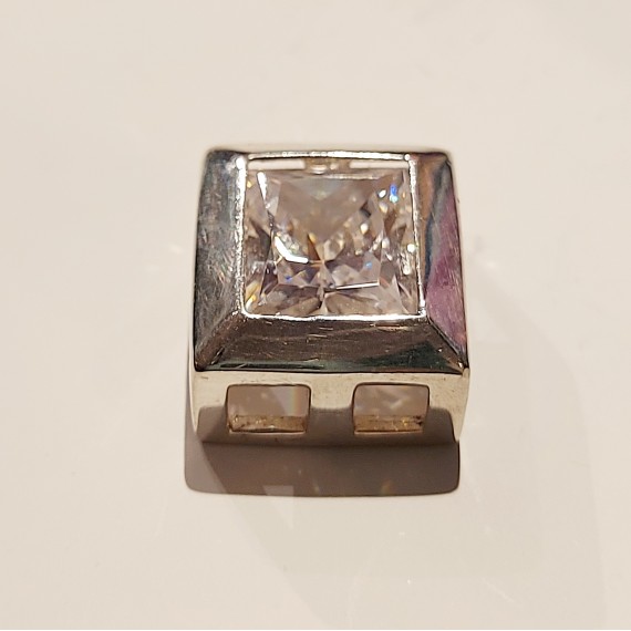 Sølv Anheng m/cubic zirkonia