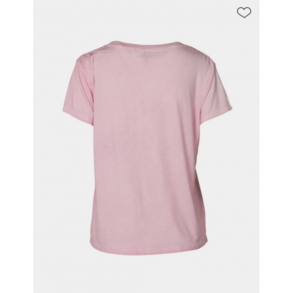 NÜ, Oki T-skjorte. Pink mist.col 634