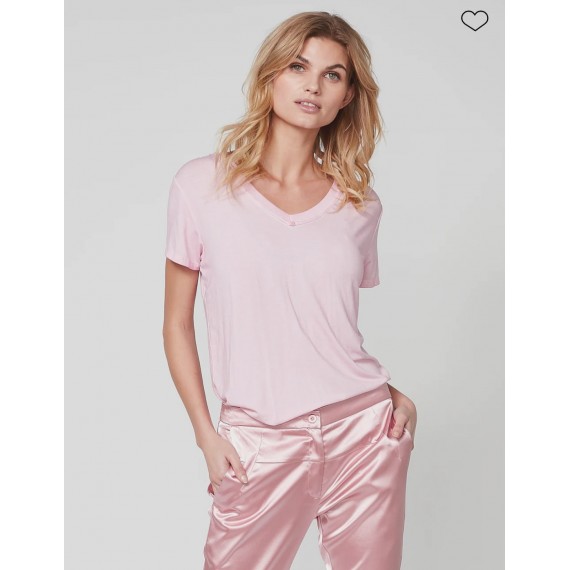 NÜ, Oki T-skjorte. Pink mist.col 634
