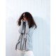 Tif Tiffy Bat blouse. LG Grey