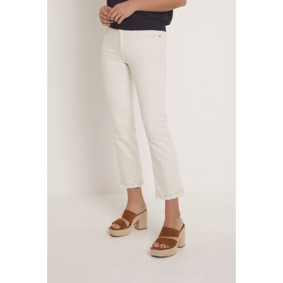 Para Mi, Kim.(Ajour) / Color Denim. Off white
