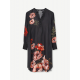 Gustav, Costa dress. Choc/coral