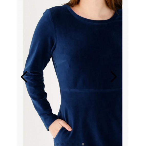 ko:ko norway. Anja basis kjole. Navy blue babycord