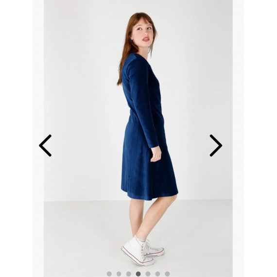 ko:ko norway. Anja basis kjole. Navy blue babycord