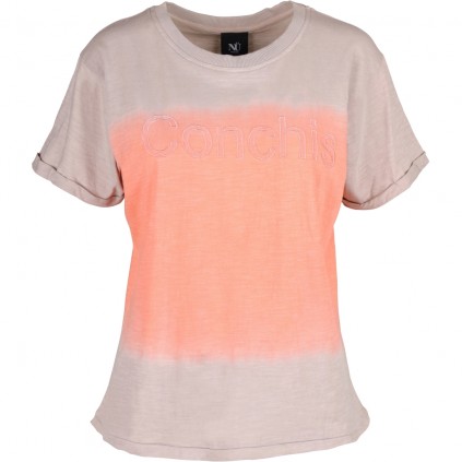 NÜ. Tianna T-skjorte med dip-dye look. Soft blush mix