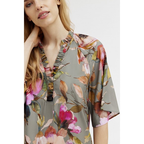 Gustav, Costa knelang kjole. Army print