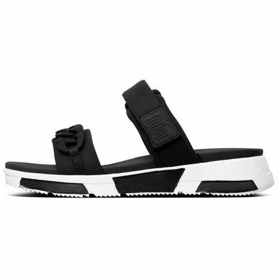 FitFlop Heda Sport Sandal. Sort/Hvit