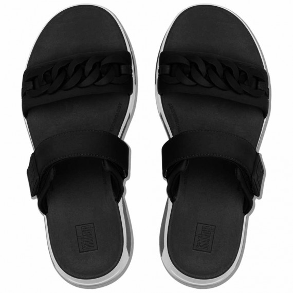 FitFlop Heda Sport Sandal. Sort/Hvit