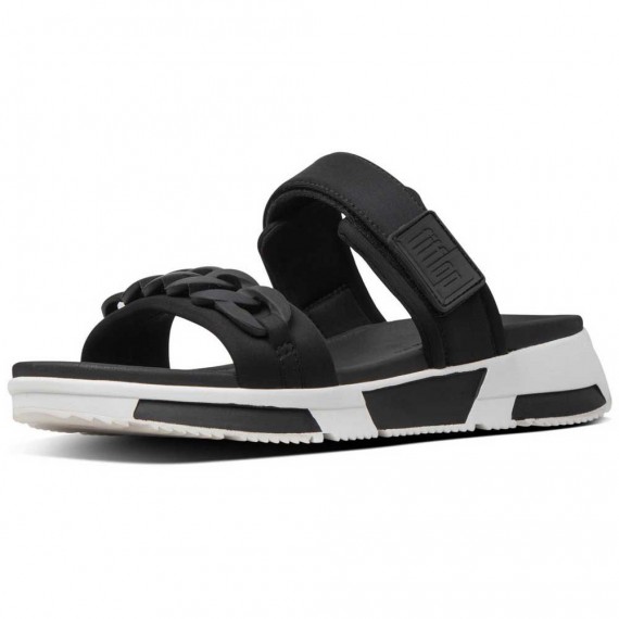 FitFlop Heda Sport Sandal. Sort/Hvit