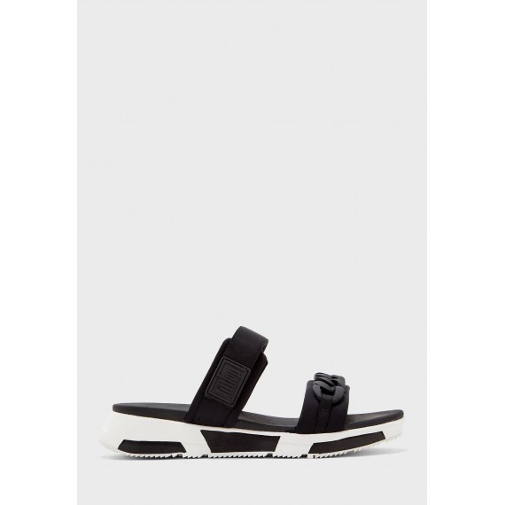 FitFlop Heda Sport Sandal. Sort/Hvit