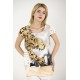 Missy, T-skjorte Hvit med leopard