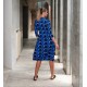 Alquema. Nerhu coat dress. Peacock