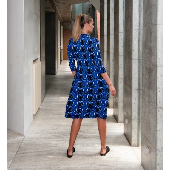 Alquema. Nerhu coat dress. Peacock