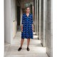 Alquema. Nerhu coat dress. Peacock