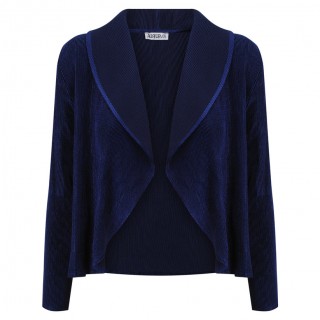 Alquema. Velvet classic bolero. Ink