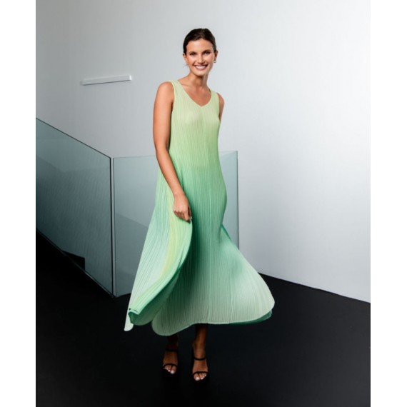 Alquema. Long estrella dress. Cavier nightfall