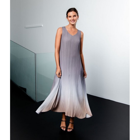 Alquema. Long estrella dress. Cavier nightfall