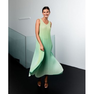 Alquema. Long estrella dress. Blue Steel to Graphite