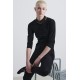 Jane Lushka. Bluse Betty easy wear Technical Jersey. Black