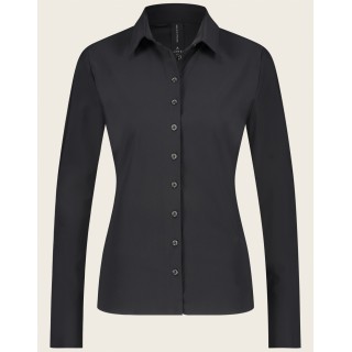 Jane Lushka. Bluse Betty easy wear Technical Jersey. Black
