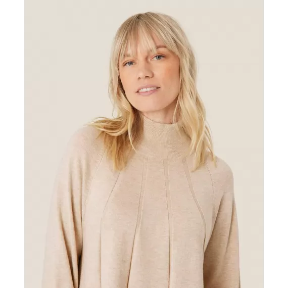 Masai Funse Strikkegenser. Beige melert