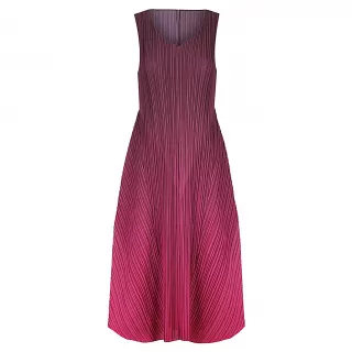 Alquema. Long estrella dress. Mulberry ombre