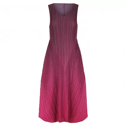 Alquema. Long estrella dress. Mulberry ombre