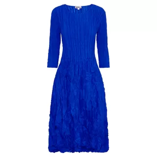 Alquema. 3/4 Sleeve Smash Pocket Dress. Royal