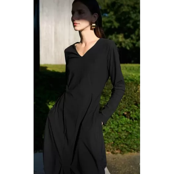 Jane Lushka. Ria dress  Tecnical jersey. Black