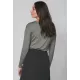 NÜ Yasmi langermet T-skjorte. Dark grey