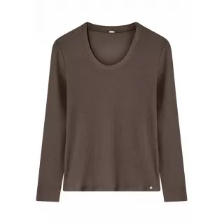 Gustav, Camille L/S T-shirt. Chocolate