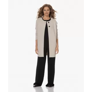 Sibin Linnebjerg. Margit cardigan. Melange sand..
