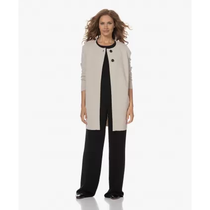 Sibin Linnebjerg. Margit cardigan. Melange sand..