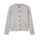 Sibin Linnebjerg. DELL cardigan. Light melange grey