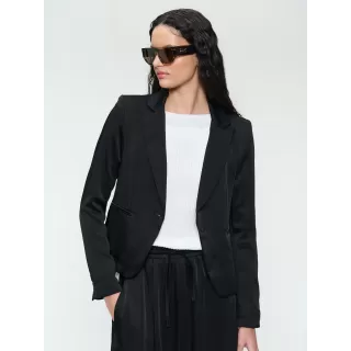Jane Lushka. Elvira Viskose-Blazer. Sort