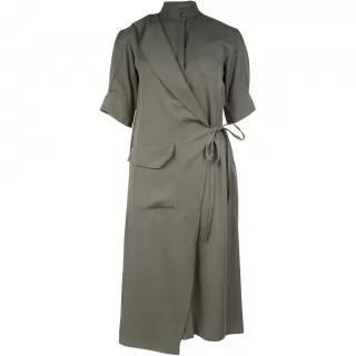 NÜ Ymke 1 omslagskjole. Oliven