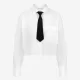 Jane Lushka.Linfa studio poplin blouse. White
