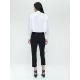 Jane Lushka.Linfa studio poplin blouse. White