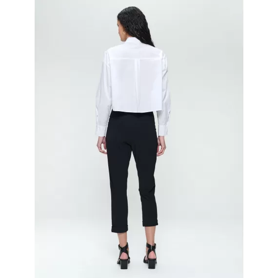 Jane Lushka.Linfa studio poplin blouse. White