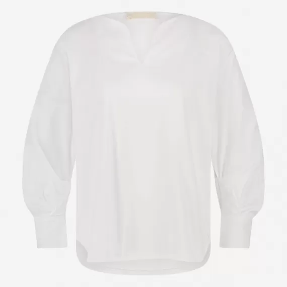 Jane Lushka.Sally mix cotton top. White