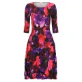 Alquema. 3/4 Sleeve Smash Pocket Dress. Sweet pea classic