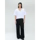 Jane Lushka. Letty viskose-pants. Blank-sort