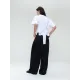 Jane Lushka. Letty viskose-pants. Blank-sort