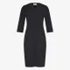 Jane Lushka. Martinas stretch technical jersey dress. Svart