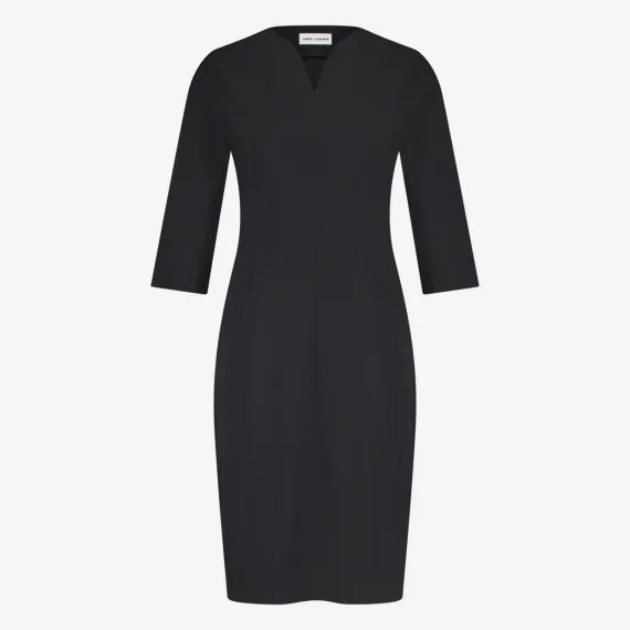 Jane Lushka. Martinas stretch technical jersey dress. Svart