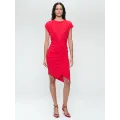 Jane Lushka.Luxor studio dress technical jersey. Red