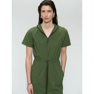 Jane Lushka. Evi strech technical jersey dress. Oliva green