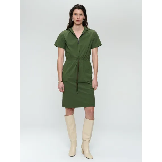 Jane Lushka. Evi strech technical jersey dress. Black
