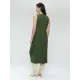 Jane Lushka. Ria WS strech technical jersey dress. Olivia green